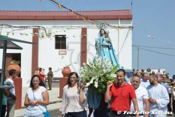 Misa y procesión religiosa en Cazadores  (Foto Francisco Javier Santana)